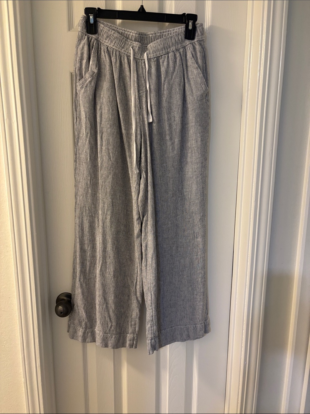Women’s Casual Drawstring Pants - Light Gray Sz M